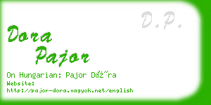 dora pajor business card